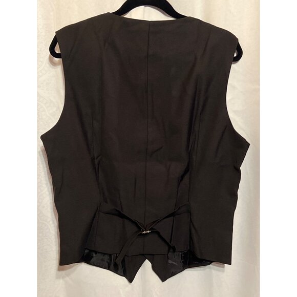 Mens Black 1920S Gatsby-Inspired Vest Set With Adjustable Back Bow Tie Tie & Arm - Picture 2 of 6